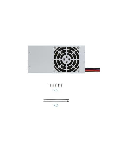 TooQ Ecopower II TFX OEM unidad de fuente de alimentación 500 W 20+4 pin ATX Plata