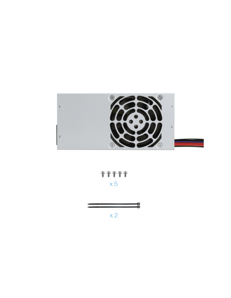 TooQ Ecopower II TFX OEM unidad de fuente de alimentación 500 W 20+4 pin ATX Plata