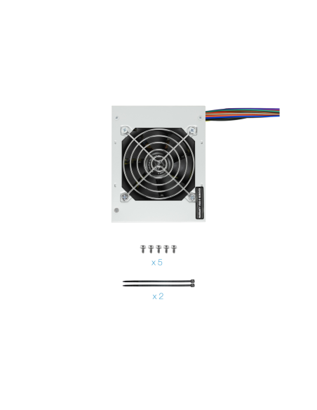TooQ Fonte Ecopower II unidad de fuente de alimentación 500 W 20+4 pin ATX SFX Plata