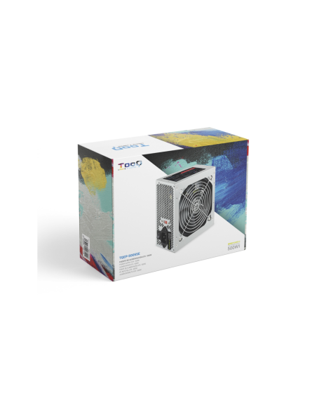 TooQ TQEP-500SSE unidad de fuente de alimentación 500 W 24-pin ATX ATX Plata