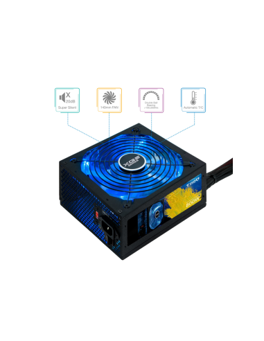 TooQ TQXGEII-800SAP unidad de fuente de alimentación 800 W 20+4 pin ATX ATX Negro