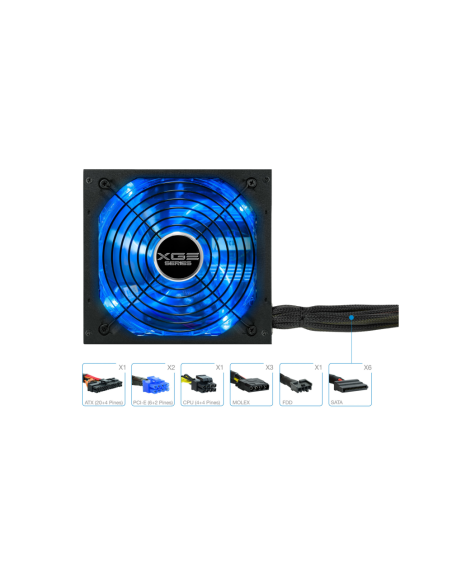 TooQ TQXGEII-800SAP unidad de fuente de alimentación 800 W 20+4 pin ATX ATX Negro