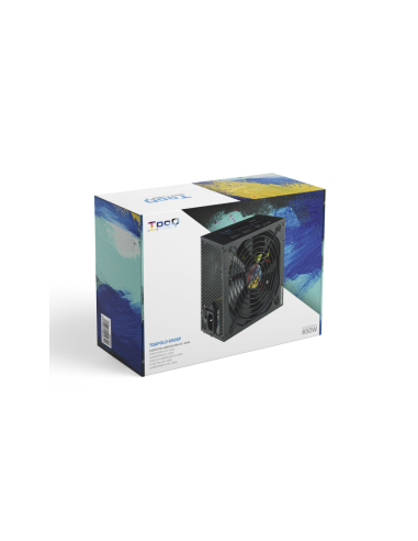 TooQ TQAPOLO-650SP unidad de fuente de alimentación 650 W 20+4 pin ATX ATX Negro