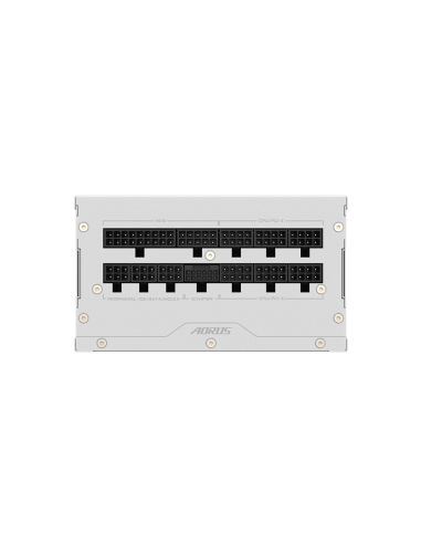 GIGABYTE AORUS ELITE P1000W ICE Fuente de Alimentación - PCIe 5.0, 80 PLUS Platinum, Diseño completamente modular, Ventilador de