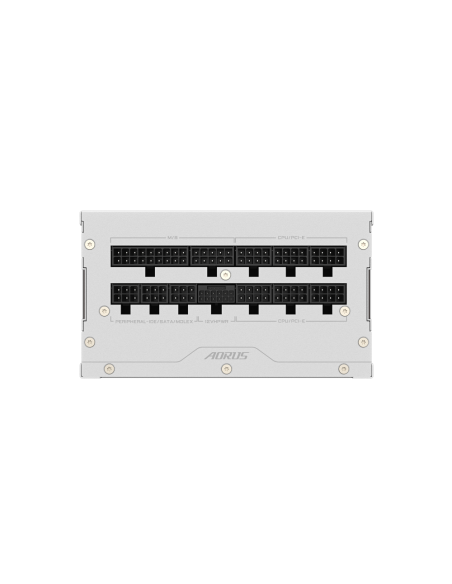 GIGABYTE AORUS ELITE P1000W ICE Fuente de Alimentación - PCIe 5.0, 80 PLUS Platinum, Diseño completamente modular, Ventilador de
