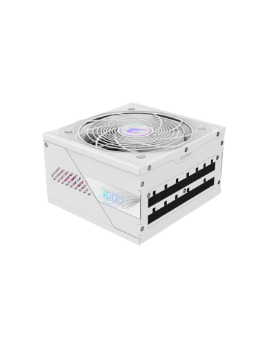 GIGABYTE AORUS ELITE P1000W ICE Fuente de Alimentación - PCIe 5.0, 80 PLUS Platinum, Diseño completamente modular, Ventilador de