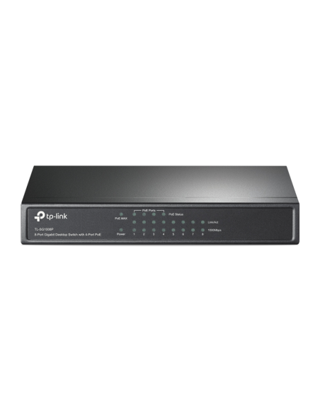 TP-Link TL-SG1008P Gestionado Gigabit Ethernet (10/100/1000) Energía sobre Ethernet (PoE) Gris