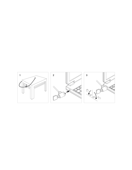 Ewent EW1242 cable antirrobo Negro, Acero inoxidable 1,5 m