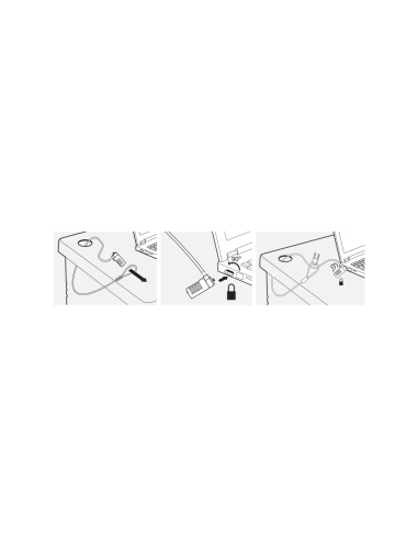 Ewent EW1241 cable antirrobo Plata 1,5 m