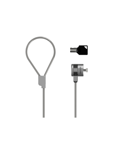 AISENS Cable de Seguridad con Cerradura de Llave para Ordenador, Monitor, Portatil 1.5 m