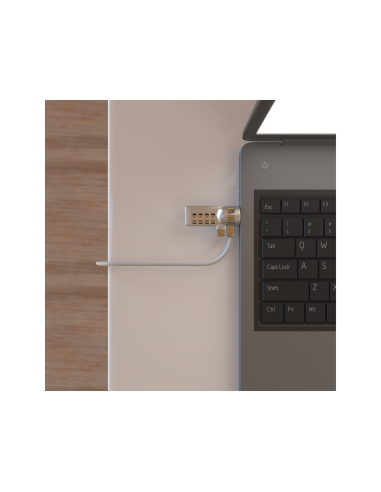 AISENS Cable de Seguridad con Cerradura de Combinacion para Ordenador, Monitor, Portatil 1.5M