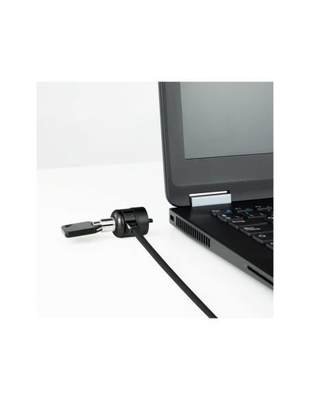 TooQ Cable de Seguridad con Llave para Portátiles 1.5 metros, Gris Oscuro