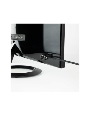 TooQ Cable de Seguridad con Llave para Portátiles 1.5 metros, Gris Oscuro