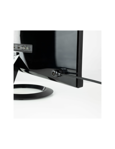 TooQ Cable de Seguridad con Llave para Portátiles 1.5 metros, Gris Oscuro