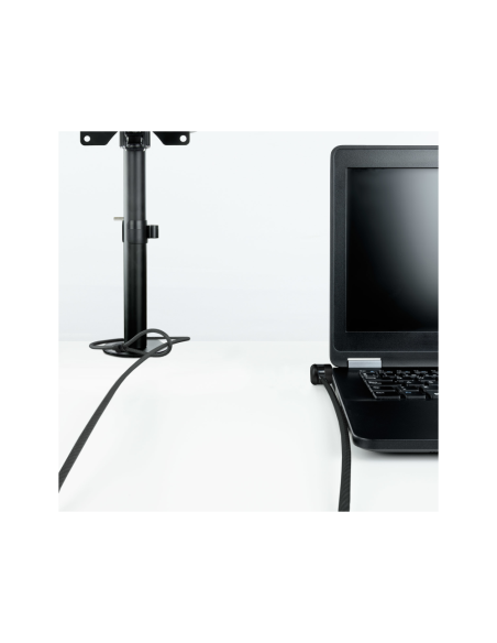 TooQ Cable de Seguridad con Llave para Portátiles 1.5 metros, Gris Oscuro