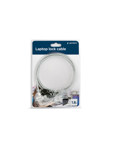 Gembird LK-K-01 cable antirrobo Plata 1,8 m