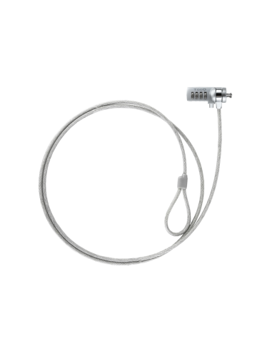 TooQ TQCLKC0015 cable antirrobo Plata 1,5 m