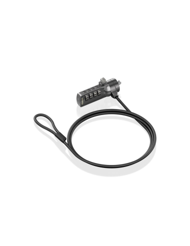 AISENS ASLK-D40N03-BK cable antirrobo Negro 1,5 m