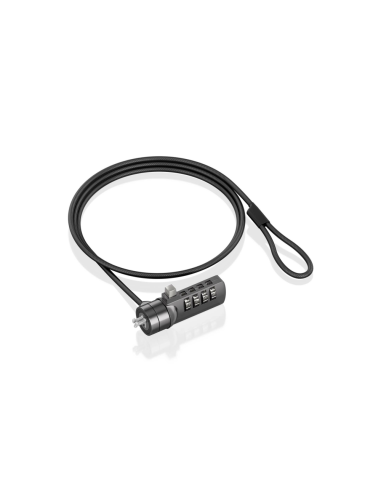 AISENS ASLK-D40N03-BK cable antirrobo Negro 1,5 m
