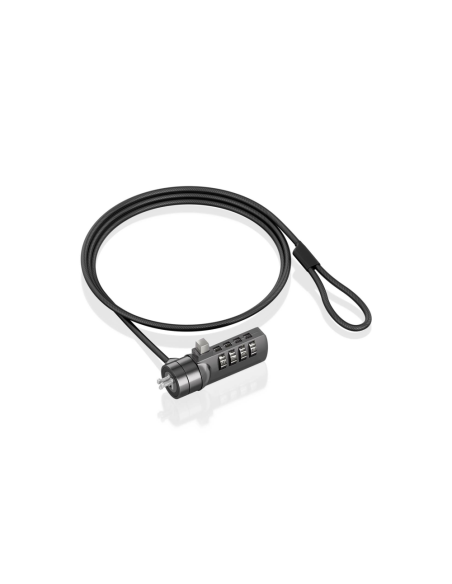 AISENS ASLK-D40N03-BK cable antirrobo Negro 1,5 m