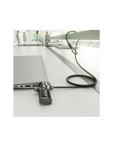 AISENS ASLK-D40N03-BK cable antirrobo Negro 1,5 m