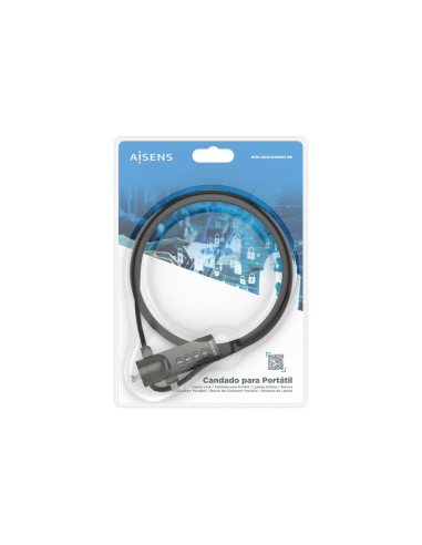 AISENS ASLK-D40N03-BK cable antirrobo Negro 1,5 m