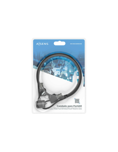 AISENS ASLK-D40K04-BK cable antirrobo Negro 1,5 m