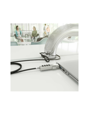 AISENS ASLK-D50N05-BK cable antirrobo Negro 1,5 m