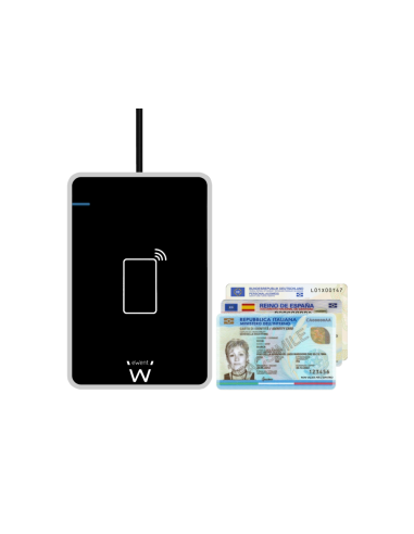 Ewent EW1053 lector de tarjeta magnética USB Negro