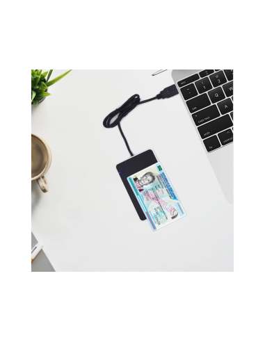 Ewent EW1053 lector de tarjeta magnética USB Negro