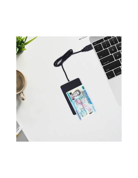 Ewent EW1053 lector de tarjeta magnética USB Negro