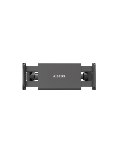 AISENS Soporte Coche Ajustable (1 Pivote) Para Reposacabezas Para Telefono / Tablet, Negro