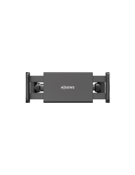 AISENS Soporte Coche Ajustable (1 Pivote) Para Reposacabezas Para Telefono / Tablet, Negro