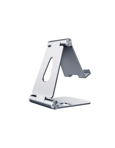 AISENS Soporte De Sobremesa Tamaño M Ajustable (2 Pivotes) Para Movil / Tablet, Plata 2