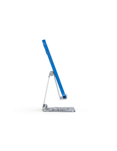 AISENS Soporte De Sobremesa Tamaño M Ajustable (2 Pivotes) Para Movil / Tablet, Plata