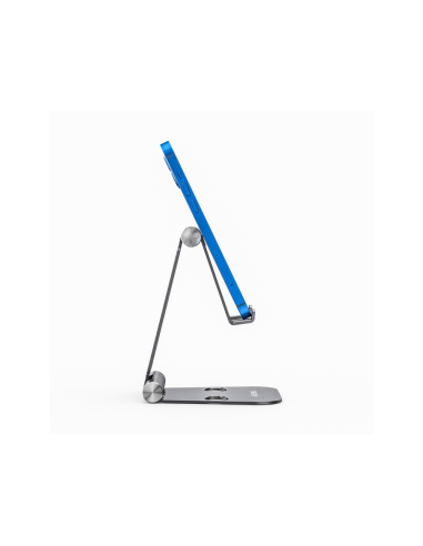 AISENS Soporte De Sobremesa Tamaño XL Ajustable (2 Pivotes) Para Movil / Tablet, Gris