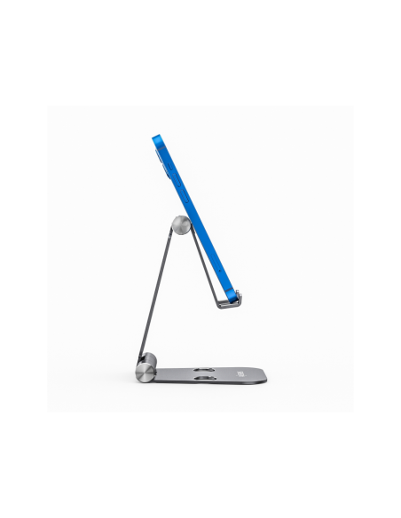 AISENS Soporte De Sobremesa Tamaño XL Ajustable (2 Pivotes) Para Movil / Tablet, Gris