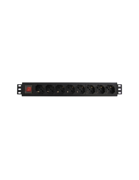 WP WPN-PDU-G01-08 unidad de distribución de energía (PDU) 8 salidas AC 1.5U Negro