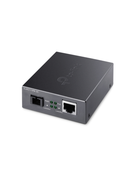 TP-Link FC111PB-20 convertidor de medio 100 Mbit/s Monomodo Negro