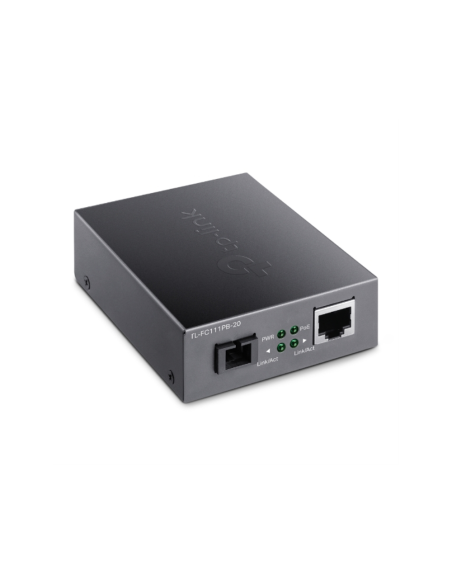 TP-Link FC111PB-20 convertidor de medio 100 Mbit/s Monomodo Negro