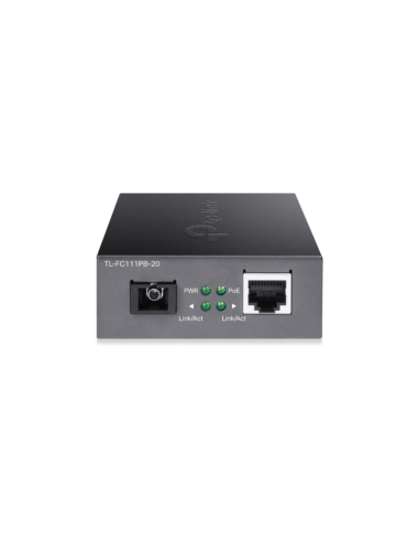 TP-Link FC111PB-20 convertidor de medio 100 Mbit/s Monomodo Negro