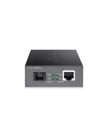 TP-Link FC111PB-20 convertidor de medio 100 Mbit/s Monomodo Negro