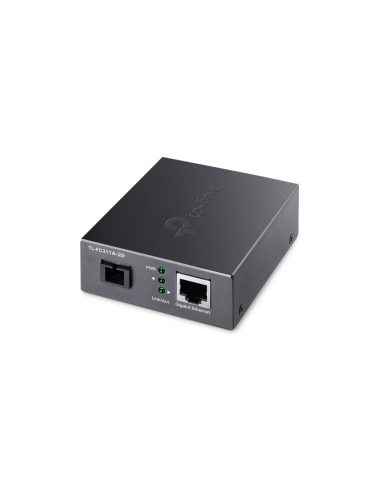 TP-Link TL-FC311A-20 convertidor de medio 1000 Mbit/s Monomodo Negro