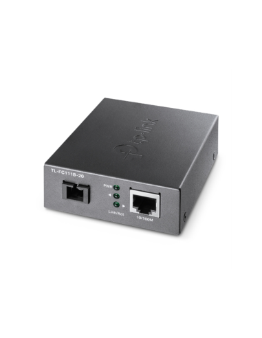 TP-Link TL-FC111B-20 convertidor de medio 100 Mbit/s Monomodo Negro