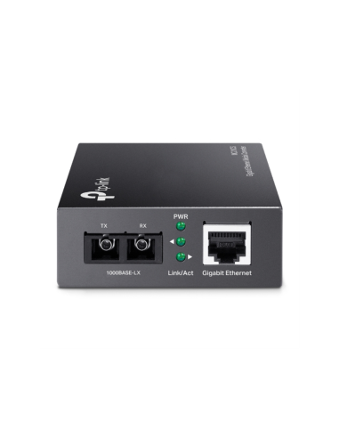TP-Link MC210CS convertidor de medio 1000 Mbit/s 1310 nm Monomodo Negro
