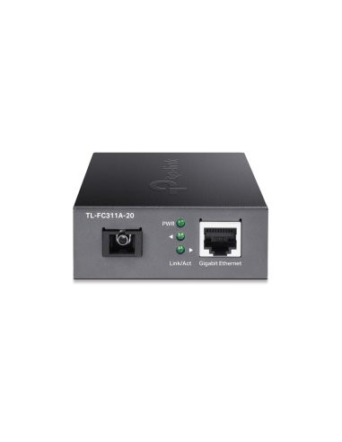 TP-Link TL-FC311A-20 convertidor de medio 1000 Mbit/s Monomodo Negro
