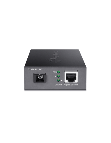 TP-Link TL-FC311A-2 convertidor de medio 1000 Mbit/s Monomodo Negro