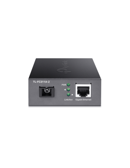 TP-Link TL-FC311A-2 convertidor de medio 1000 Mbit/s Monomodo Negro