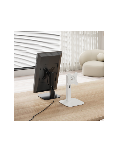 AISENS Soporte de Mesa Eco Giratorio e Inclinable Para Monitor/POS 2.5kg de 10"-24", Negro