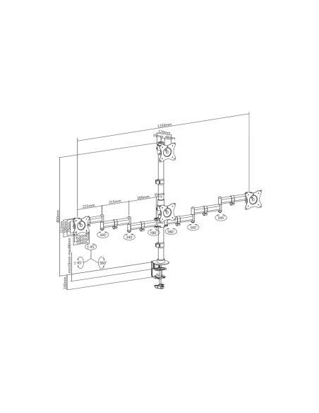 AISENS DT27TSR-379 soporte para TV 68,6 cm (27")